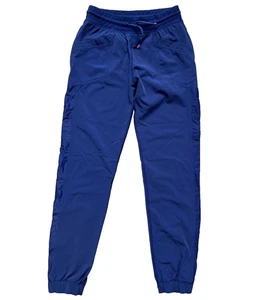 Ivivva by Lululemon Mädchen sportliche Trainingshose Aufwärmen marineblau Größe 14 Reißverschluss seitlich - Bild 1 von 12