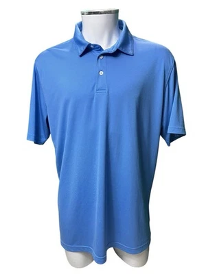 Pebble Beach Men's Polo Golf Shirt XL Blue Dry Luxe Performance Short Sleeve - Image 1 of 4