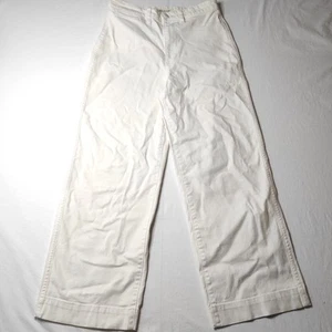 Madewell 28 Slim Emmett White Wide Leg Jeans Full Length - Picture 1 of 13