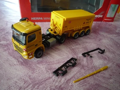 Herpa 310345 MB Arocs  Schmitz  Absetz Kipper NR 1 Leonhard Weiss  1:87  in OVP - Bild 1 von 4