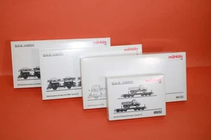 53/30-170, Märklin H0, 4 x vagoni trasporto auto in confezione originale 46134,47126,48692,46132 - Foto 1 di 11