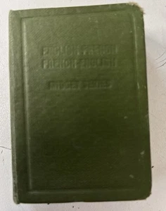 Midget Dictionary English French Burgess & Bowes Midget Dictionaries 1940 - Picture 1 of 7