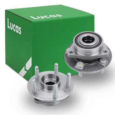 Par Lucas: 2 cojinetes de rueda delantera izquierda derecha nuevos y buje Chevrolet Impala Camaro Foto 1 de 4