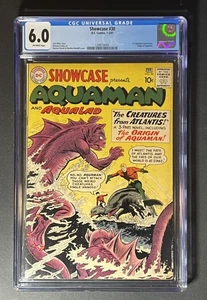 Showcase #30 1961 DC Comics CGC 6.0 FN KEY 1ST AQUAMAN TRYOUT AND ORIGIN - Picture 1 of 2