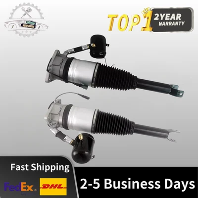 Pair Rear Air Suspension Shock Struts Fit Audi A8 A8L S8 D3 4E Quattro 2002-2010 - Image 1 of 4