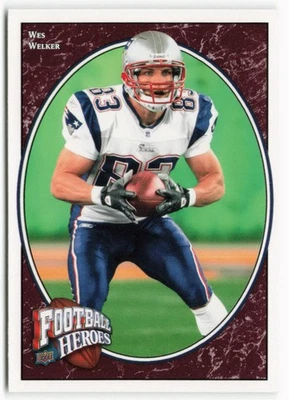 2008 Wes Welker Upper Deck Heroes - New England Patriots - Image 1 of 2