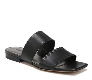 Sandalias sin cordones Vince Zofi Mafalda para mujer de cuero negras talla 8,5 nuevas - Imagen 1 de 2