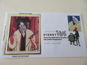 Disney Villain Cruella De Vil Forever 2017 Fdc Sc#5219-DCP COLOR CANCEL-Colorano - Picture 1 of 2