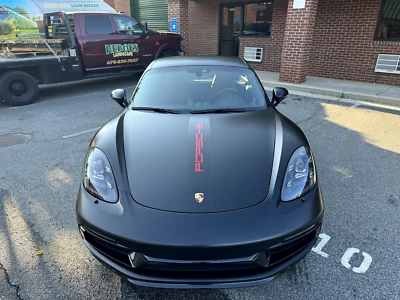 Porsche Hood Stripe - Black with Red Lettering - Image 1 of 4