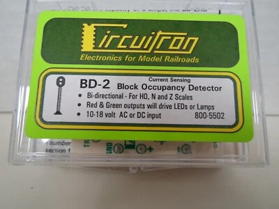 Circuitron 5502, BD-2 Block occupancy Detector  current sensing 800-5502 - Image 1 of 2