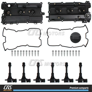Valve Cover & Gasket & Cap Ignition Coil for 02-09 I35 Altima Maxima Murano 3.5L - Picture 1 of 9
