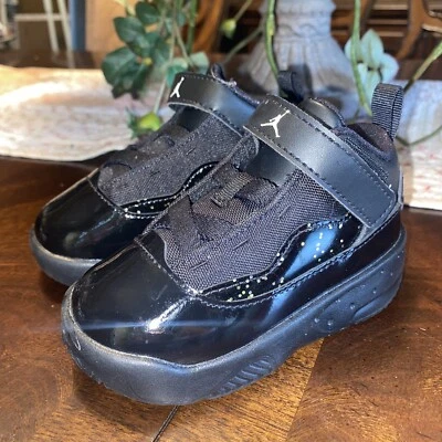 🔥 Nike Jordan Max Aura 2 niños pequeños 6 C cuero negro brillante nuevas niñas Foto 1 de 4