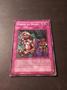 Yu-Gi-Oh! Order To Smash 1st Edition Common Trap Card AST-110 LP - Picture 1 of 1