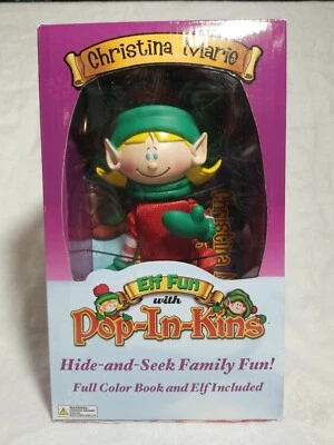 Mini libro Christina Marie Elf Fun Pop-In-Kins Hide and Seek Family Fun color nuevo en caja Foto 1 de 2