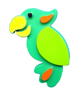 Avon PIN PAPAGEI FRECH Tropical Bird Vintage 1973 Kinder Brosche Schmuck - Bild 1 von 2