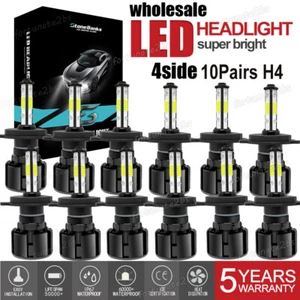20X 4-Sides 9003 H4 Led Headlight Kit Bulbs Hi/Low Beam 6500K HB2 320000LM Bulbs - Picture 1 of 12