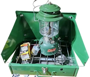 Coleman Vintage Lot 2 Burner 425e 220f 220e Lantern Funnel Filter 1967 Original - Picture 1 of 19