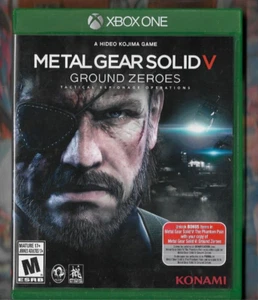XBOX ONE Video Game METAL GEAR SOLID V GROUND ZEROES TESTED & WORKS w/Manual - Picture 1 of 3