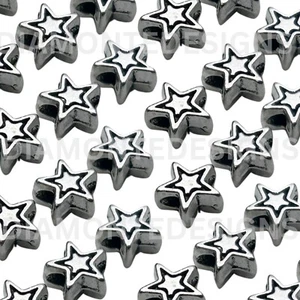 60 Pcs - 6mm Tibetan Silver Star Spacer Beads Jewellery Craft Bead Beading G64 - Picture 1 of 2