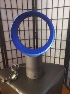 Dyson Air Multiplier 10in Satin Blue/Gray Table Fan Power cord Used Works Great