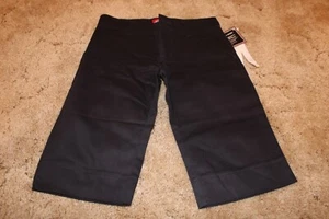 Dickies AH101 Girl's Shorts Stretch Fabric Black Shorts Size 0 28 in. x 13 in. - Picture 1 of 7