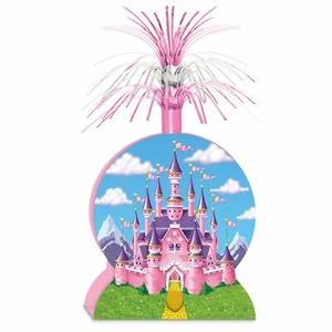 PRINCESS CASTLE PINK TABLE CENTREPIECE FAIRY TALE PARTY DECORATIONS - Picture 1 of 1