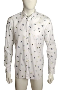 COMME DES GARCONS- NWT 2015 Cotton Print L/S Shirt, Size Large - Picture 1 of 8