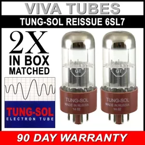 Brand New Tung-Sol Reissue 6SL7 GAIN MATCHED Pair (2) Vacuum Tube In Box - Picture 1 of 1