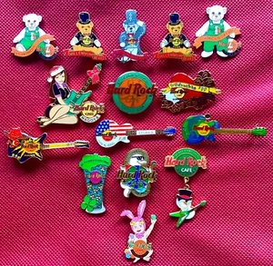 HARD ROCK CAFE ASIA / JAPAN / THAILAND HOLIDAY COLLECTION 15 PIN LOT - Picture 1 of 3