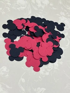 Cardstock Mickey Mouse Head 1" Die Cut, Cut Out Shape, Confetti, Craft Supply - Picture 1 of 4
