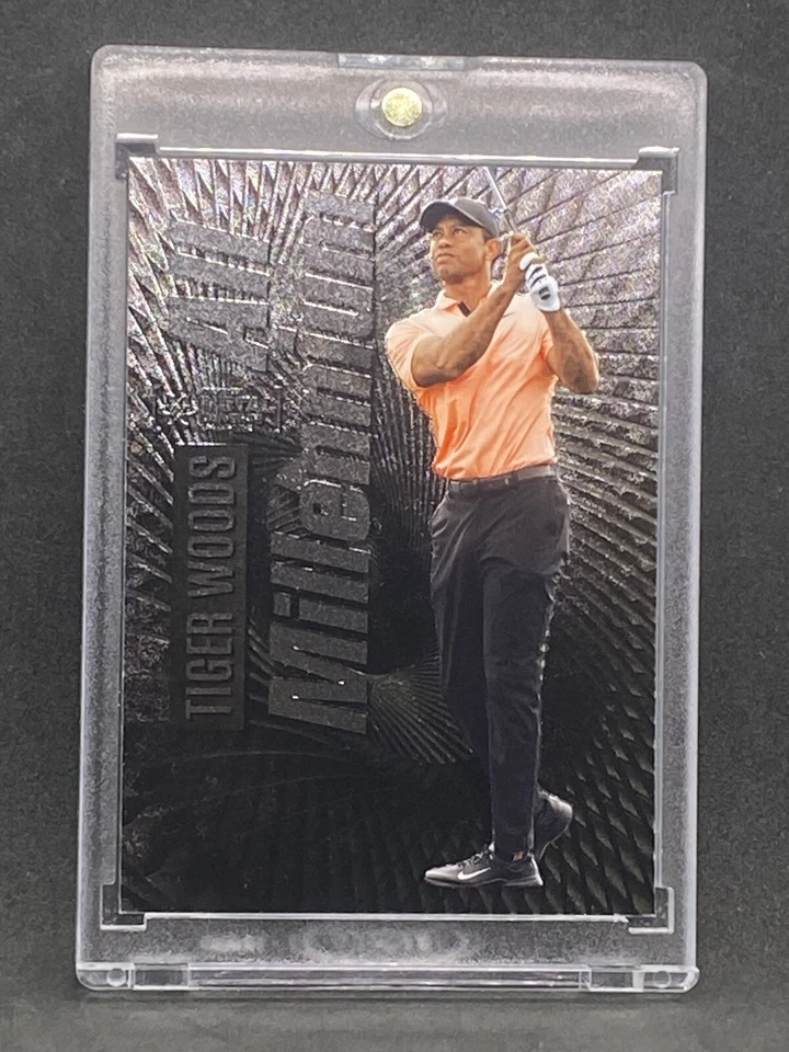 Тайгер Вудс РЕДКАЯ ЧЕРНАЯ ТИТАНОВАЯ ИНВЕСТИЦИОННАЯ КАРТА SSP ВЕРХНЯЯ КОЛОДА MASTER КАК НОВАЯ - Изображение 1 из 2