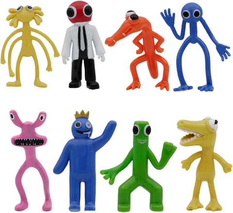 8 PCS Rainbow Friends Toys Gaming Action Figures Gift for Kids Halloween Cover