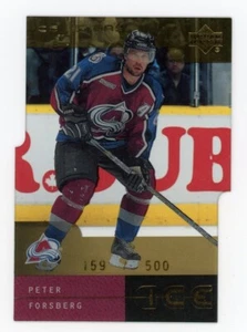 2000-01 Upper Deck Ice Peter Forsberg Ice Stars #ed/500 Colorado Avalanche - Picture 1 of 2