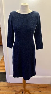 HOBBS Blue Stretch Dress-UK Size 6 - Picture 1 of 10