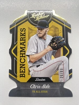 2019 Panini Leather & Lumber BenchMarks Gold #B-19 Chris Sale /99 Red Sox - Image 1 of 2
