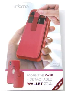 iHome iPhone X Funda Protectora Rosa y Billetera Desmontable Nueva Envío Gratuito - Imagen 1 de 3