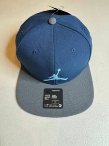 Nike Air Jordan Pro Jumpman Men's Hat Cap Navy/ Gray AR2118-414 - Snapback - Picture 1 of 9