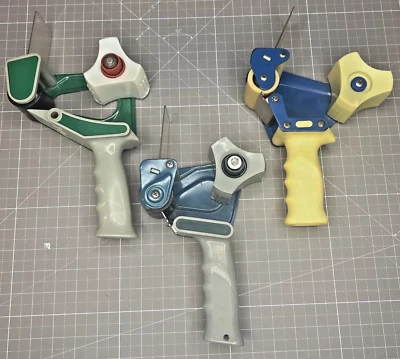 3 винтажных ручных дозатора упаковочной ленты _ Excell & Senly и выглядят как 3M - Изображение 1 из 4