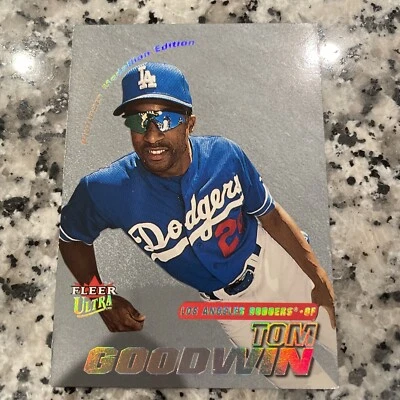 Fleer Ultra Tom Goodwin Platinum Medallion 2001/50 Dodgers Foto 1 de 4