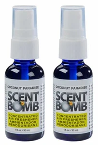 2 Coconut Paradise Home or Car Air Freshener Scent Bomb Highly Concentrated 1oz - Picture 1 of 1