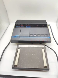 Lanier P-101 School Microcassette Transcriber w/ Foot Pedal & AC Adapter Tested - Picture 1 of 14