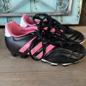 Adidas Youth Soccer Cleats G65054 GOLETTO IV Girls 10 Youth Black Pink White - Picture 1 of 11