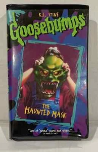 R.L.Stine Goosebumps The Haunted Mask Movie VHS 1996 Tested Clamshell Free Ship - Picture 1 of 10