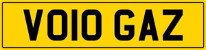 GAZ π GARY GARRY GAZZA GAR GA NUMBER THEME PRIVATE REGISTRATION PLATE VO10 GAZ - Picture 1 of 4