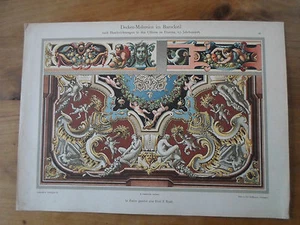 estampes décoratives - art nouveau - art déco -kraft - decken malereien - Picture 1 of 1