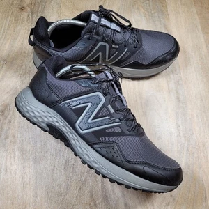 New Balance T410 Mens Sz 11.5 D Black Gray Trail Running Hiking Sneakers Shoes - Picture 1 of 13