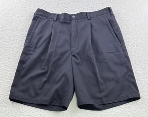 Nike Golf FitDry plissiert einfarbig schwarz Performance Herrenshorts Größe 36 9" Schrittlänge - Bild 1 von 7