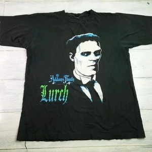 Lurch The Addams Family 1991 Sz Medium Black T Shirt Single Stitch VINTAGE Faded - Picture 1 of 12