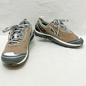 NEW Altra Lone Peak 2.0 Low Trail-Running Shoes Womens 6.5 grey tan brown lace - Picture 1 of 8