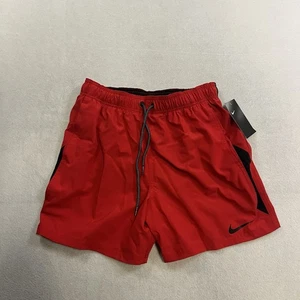 Nike Contend Badehose Herren Größe Small rot schwarz 5” Schrittlänge NESSB500-614 neu mit Etikett - Bild 1 von 13